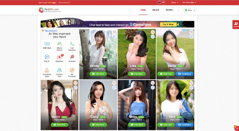 Dating site profiles